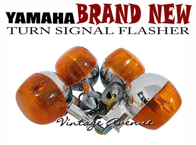 YAMAHA RS100 YG5 YF5 FS1 YL2 LT3 LB50 LB80 TURN SIGNAL FLASHER LAMP 2PAIR 6V [C] - Image 1 of 4