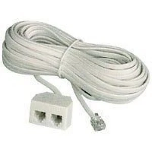 6P4C 3m Podwójny modułowy przedłużacz USA Wtyczka telefoniczna Modem 285.198 - Zdjęcie 1 z 4