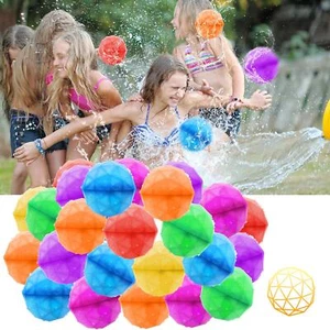 Reusable Water balloons 28 PCS Refillable Water Bomb Splash Balls Sealing Quick - Picture 1 of 6