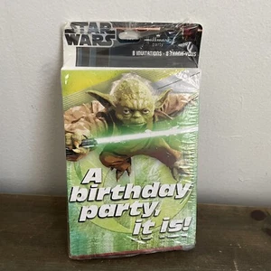 Star Wars Hallmark Birthday Card Invitations & Thank You Cards with Envelopes - Picture 1 of 4