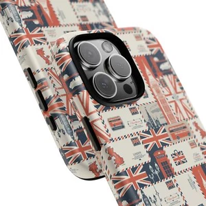 British Icons Phone Case - Union Jack, Big Ben, British Flag, London, Wrap Print - Picture 1 of 177