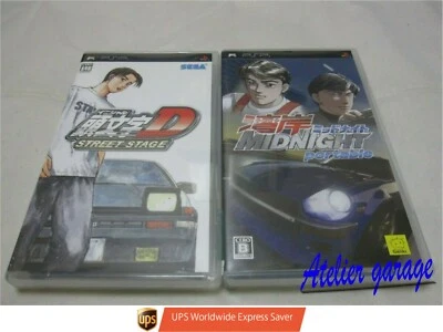 USED SONY PSP Wangan Midnight + Initial D Street Stage 2 Set Japanese Version - Image 1 of 4