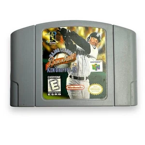 Major League Baseball Featuring Ken Griffey Jr. (Nintendo 64, 1998) N64 TESTED - Picture 1 of 6