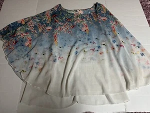 One World Damen geblümt 2-teilig transparent Overlay & Tanktop Gr. XL - Bild 1 von 8