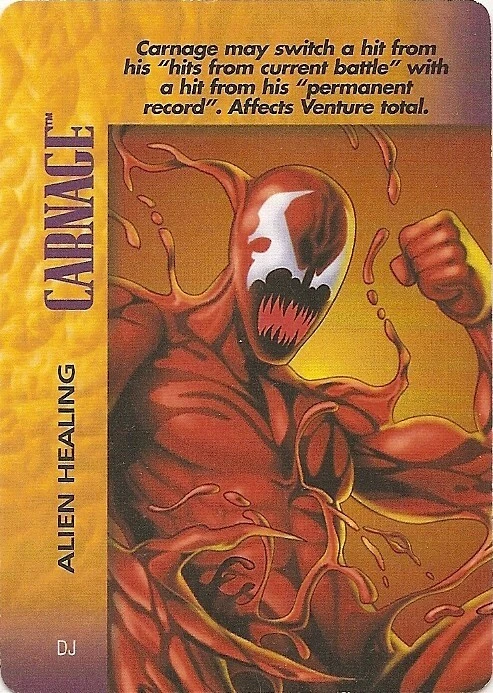Marvel OVERPOWER Powersurge - Carnage Alien Healing - OPD - Rare special - Image 1 of 1