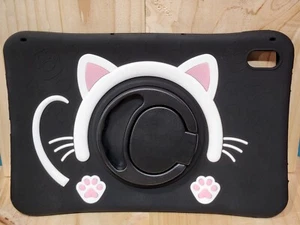 BRAND NEW: WAZZASOFT IPAD 10TH GENERATION CASE - CUTE BLACK CAT COVER WITH STAND - Picture 1 of 8