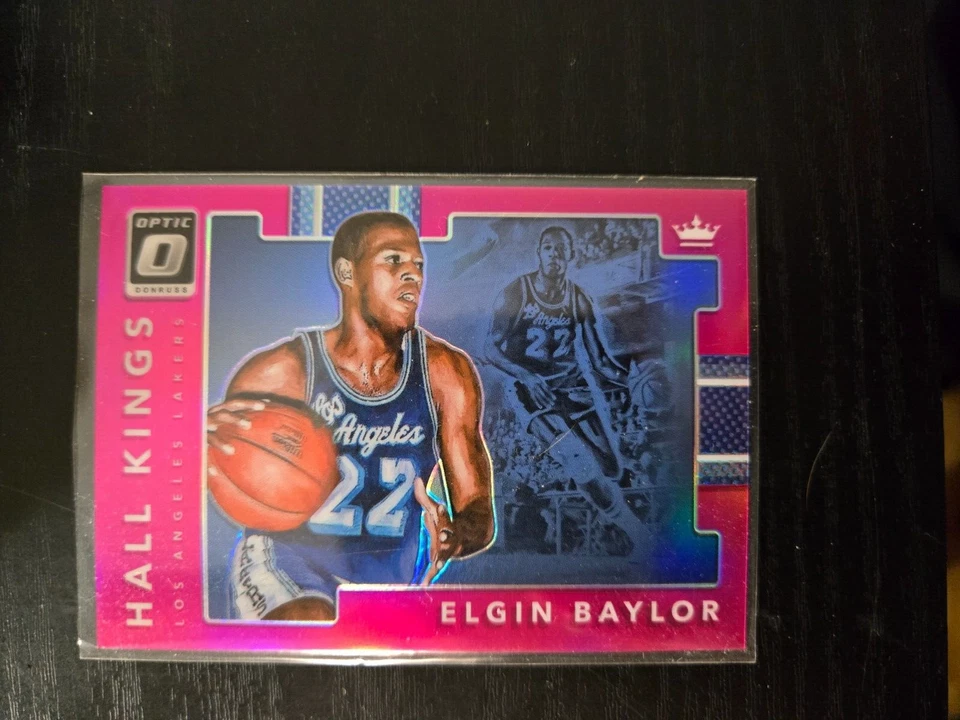 ELGIN BAYLOR 2017-18 Donruss Optic #2 Hall Kings Magenta Pink Holo Prizm/25 SP Foto 1 de 3