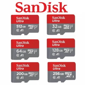 SanDisk Ultra Micro SD Card 32GB 64GB 128GB 256GB 512GB 1TB A1 U1 Memory 120MB/s - Picture 1 of 12