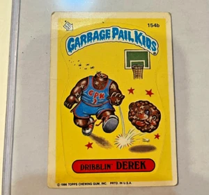 1986 Topps Garbage Pail Kids GPK Original Series 4 Card OS4 Dribblin DEREK 154b - Picture 1 of 1