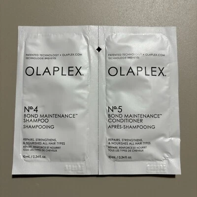 Olaplex Bond Maintenance No. 4 Shampoo & No. 5 Conditioner 10ml / 0.34oz Each - Image 1 of 4