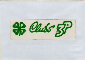 ADESIVO VINTAGE STICKER CLUB 3 P PROVARE PRODURRE PROGREDIRE . - Imagen 1 de 1