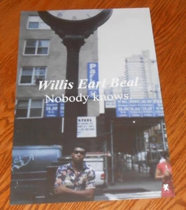 Willis Earl Beal Nobody Knows. Poster 2-Sided 2011 Promo 11x17 RARE Indie - Picture 1 of 2