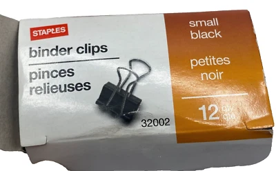 批量 2 件 TAPLES 粘合夹 小号 黑色 32002 包 12 🔔� — 第 1/4 张图片