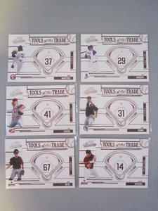 2005 Playoff Absolute Memorabilia Insert Tools of the Trade Red- 6 Card Lot /250 - Picture 1 of 2