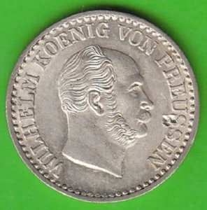 Coin Silver Prussia 1 Silbergroschen 1868 B Vz-St Small Flaws nswleipzig - Picture 1 of 3