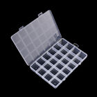 Practical 24 Grids Compartment Plastic Storage Box Jewelry Earring Screw Case Bh