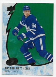 19/20 CUBIERTA SUPERIOR VERDE HIELO PARALELO Auston Matthews #16 - Imagen 1 de 1