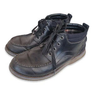 Herren Clarks 1825 mittelschwarz Leder Schnürkissen Plus Schuhe ~ Größe 8M/41,5eur - Bild 1 von 6