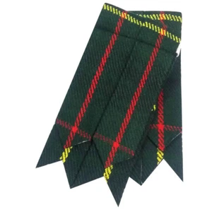 HM Hombre Calcetín Kilt Flashes Caza Stewart Tartan/Caza Stewart Tartan Flashes - Imagen 1 de 1