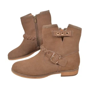 Stivaletti western Skechers scamosciati marroni stile ranch da donna taglia UK 3,5 EU 36,5 - Foto 1 di 15