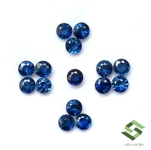 4 Natural Blue Sapphire Round Cut Lot 15 Piece 4.43 CTS Calibrated Loose Gems - Picture 1 of 7