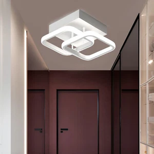 Square LED Ceiling Light Flush Mount Kitchen Bedroom Down Lighting Fixture Lamp - Picture 1 of 12