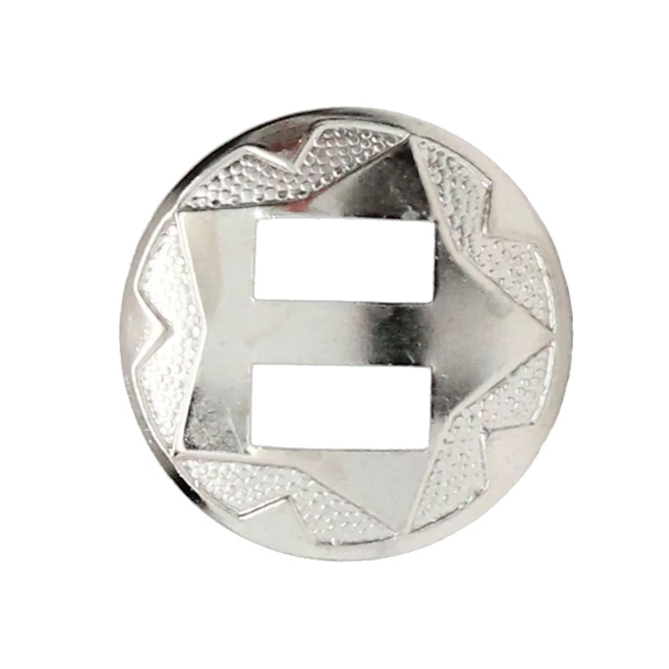 Paquete de 10 níquel diseño estrella Concho ranurado 1" 7685-02 Foto 1 de 1