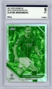 2021 TOPPS CHROME UCL ZLATAN IBRAHIMOVIC NIGHT VISION 207/225 FR37 - Picture 1 of 2