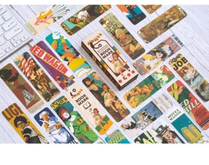 Set of 30 - Galaxy Birds Retro Paper Bookmarks Readers Reading Gift Book Lovers - Foto 1 di 9