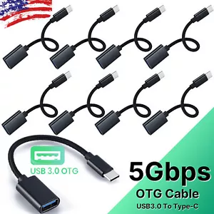 50Pcs USB-C 3.1 Type-C Male to USB 3.0 Type A Female OTG Adapter Converter Cable - Picture 1 of 12