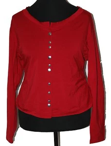 BORIS INDUSTRIES Jacke Indoor Jersey Gr 46 (GR) rot doubleface Druckknöpfe - Bild 1 von 1