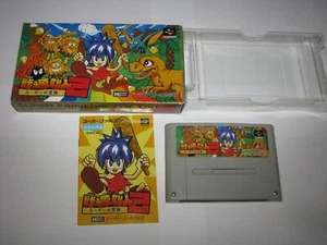 Tatakae Genshijin 2 Congo's Caper Super Famicom SFC Japan Boxed Manual US Seller - Picture 1 of 12