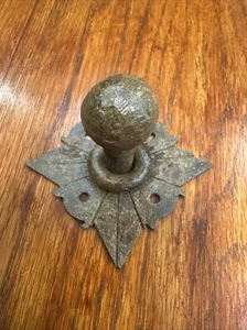 Cabinet, Door Knob, pull Vintage Rustic Rusty Hand Forged made in Mexico - Picture 1 of 9