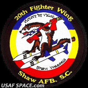 USAF 20a ALA DE COMBATE - VÍBORA - EQUIPO DE DEMOSTRACIÓN - Shaw, AFB - PARCHE ORIGINAL - Imagen 1 de 2