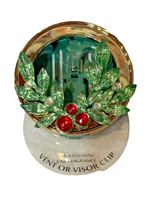 Bath Body Works Vent Visor Clip Car Fragrance Holder Refill Holiday Laurel Xmas - Image 1 of 2
