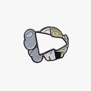 Gray Kaws MLB Logo Pin - Picture 1 of 2