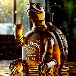 Schildkröte Whisky Flasche 2025 einzigartige Tier Glas Whisky Flasche Dekanter - Bild 1 von 12