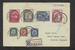 MUKALLA ADEN 1942 WWII CENSORED REG'D FDC 'SULTAN' SET TO 3A 'MUKALLA' FDDS. - Picture 1 of 2