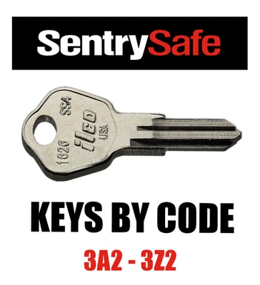 ILCO / SENTRY AFTERMARKET Sentry Safe & Fire Box keys / Select your key code / Series 3A2 - 3Z2