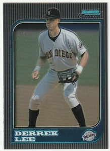 DERREK LEE 1997 BOWMAN CHROME #200 - ROOKIE RC - SAN DIEGO PADRES - Picture 1 of 2