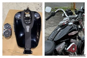Raro Fxr Tanque de Combustible Fat Bob Velocímetro Medidor Personalizado Fxs Paseo Bajo - Imagen 1 de 10