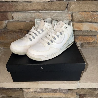 Nike Jordan Flight Origin 2 Basketball Shoes #705155-100 White/Gray Men’s Sz 9 - Image 1 of 4