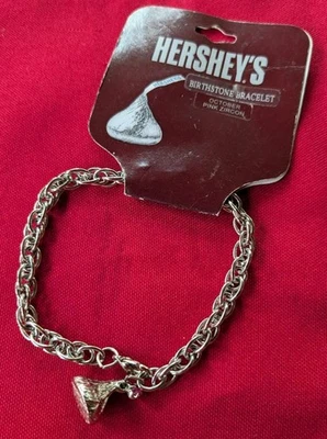 Pulsera Piedra Natal Hershey Octubre Circón Rosa Foto 1 de 4