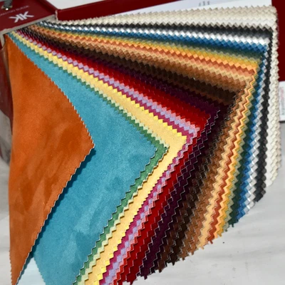 FABRIC SAMPLE BOOK Multi-Color CANYON SUEDE Performance 49pcs LOT Upholstery - Image 1 of 4