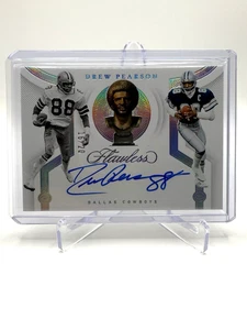Drew Pearson 2021 Panini Flawless Career Progressions Silver Auto /20 (AU) - Picture 1 of 2