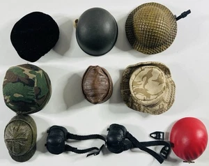 LOT OF 10 HELMETS ACCESSORIES GI JOE 21ST CENTURY 12 INCH 1:6 SCALE MILITARY - Picture 1 of 2