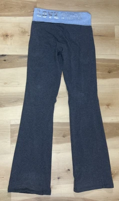 VTG Y2K Victoria's Secret PINK Logo Fold Over Flare Yoga Pants Glittter Size XS - Image 1 of 4
