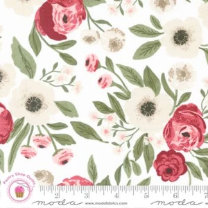 Moda LOVESTRUCK 5190 11 Cloud White Floral LELLA BOUTIQUE Quilt Fabric - Picture 1 of 5