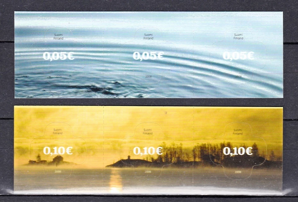FINLAND #1301-1302 MNH SELF-ADHESIVE OF 3 WATER & ISLANDS - Image 1 of 1