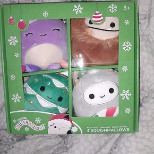 Squishmallows Christmas 4Pack Stuffed Plush - Picture 1 of 4